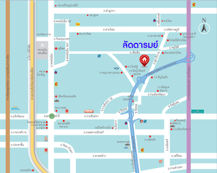 บ้านมือสองตกแต่งใหม่ ม.ลัดดารมย์ วัชรพล แบรนด์ Q.House เนื้อที่ 85.9 ตร.ว. ฟังก์ชัน 4 ห้องนอน 4 ห้องน้ำ จอดรถได้ 2 คัน Facilities ครบครัน บนทำเลเชื่อมต่อหลายเส้นทาง ถ.รามอินทรา ถ.สายไหม และถ.พหลโยธิน ใกล้สนามบินดอนเมือง ทางด่วน "ศรีรัช" และ "เซ็นทรัลรามอินทรา"